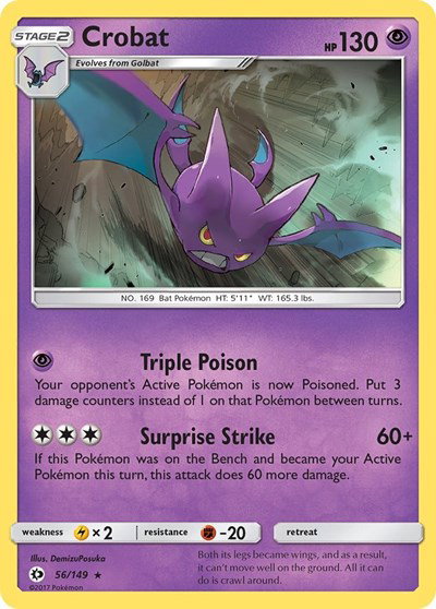 Crobat 56 — Sun & Moon Base Set