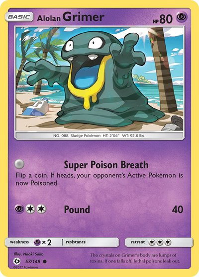 Alolan Grimer 57 — Sun & Moon Base Set