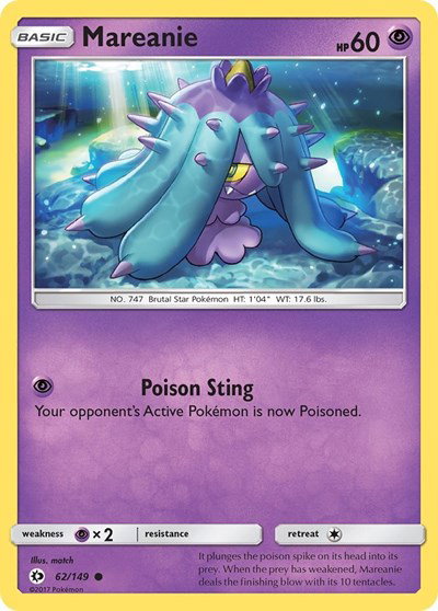Mareanie 62 — Sun & Moon Base Set