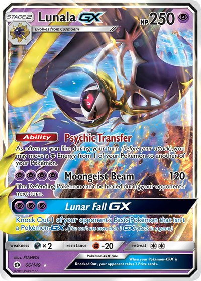 Lunala GX 66 — Sun & Moon Base Set