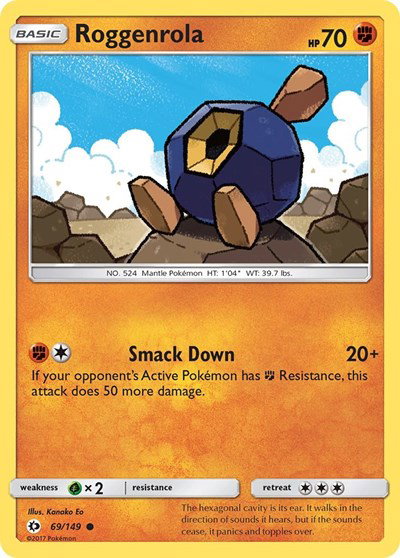 Roggenrola 69 — Sun & Moon Base Set