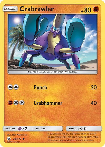 Crabrawler 72 — Sun & Moon Base Set