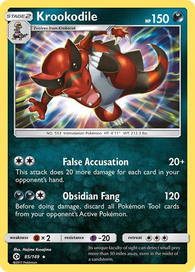 Krookodile 85 — Sun & Moon Base Set