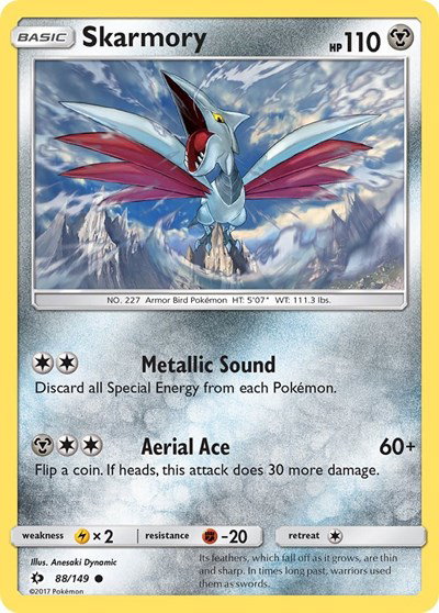 Skarmory 88 — Sun & Moon Base Set