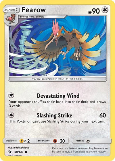 Fearow 98 — Sun & Moon Base Set