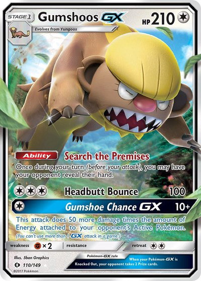 Gumshoos GX 110 — Sun & Moon Base Set
