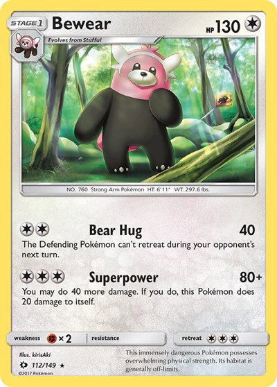Bewear 112 — Sun & Moon Base Set