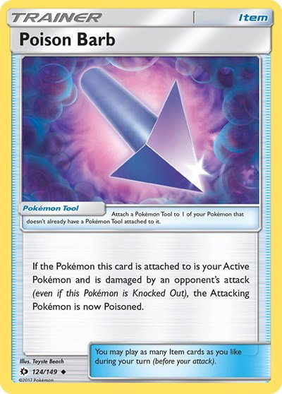 Poison Barb 124 — Sun & Moon Base Set