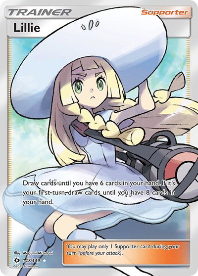 Lillie (Full Art) 147 — Sun & Moon Base Set