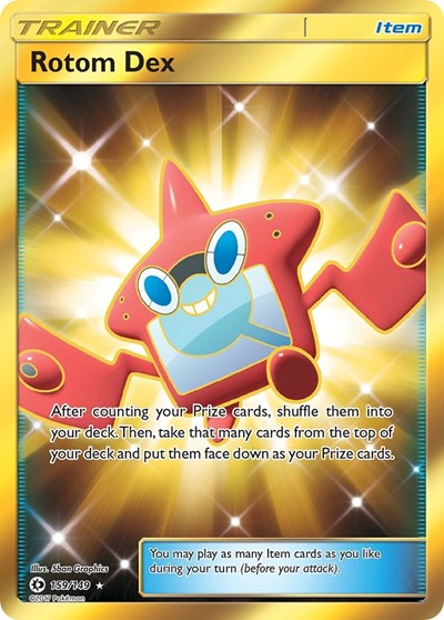 Rotom Dex (Secret) 159 — Sun & Moon Base Set