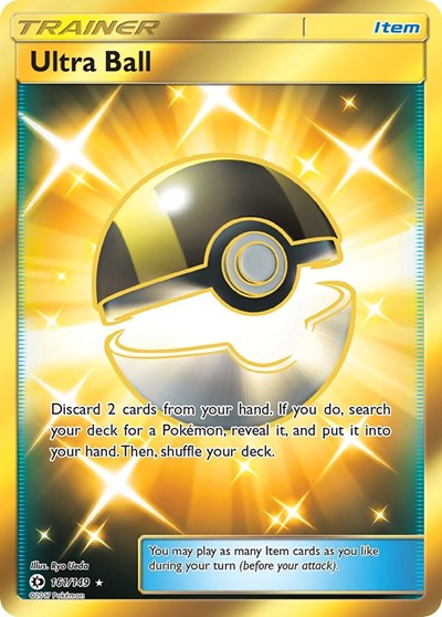 Ultra Ball (Secret) 161 — Sun & Moon Base Set