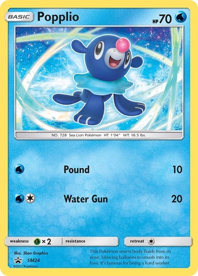 Popplio SM24 — Sun & Moon Promo
