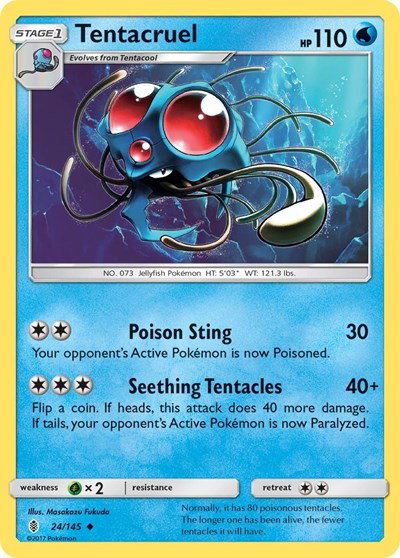 Tentacruel 24/145 — Guardians Rising