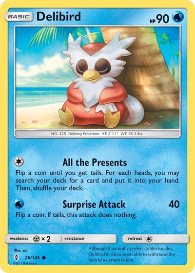 Delibird 26/145 — Guardians Rising