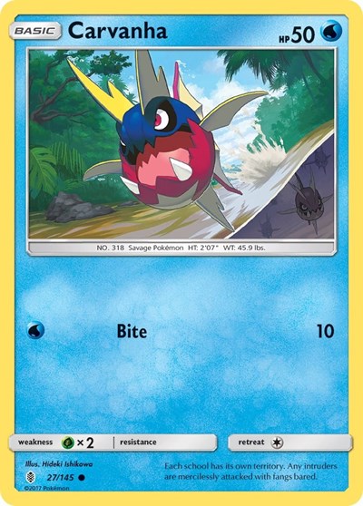 Carvanha 27/145 — Guardians Rising