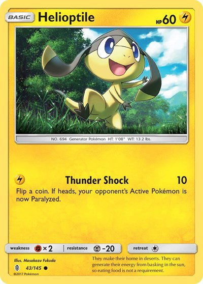 Helioptile 43/145 — Guardians Rising