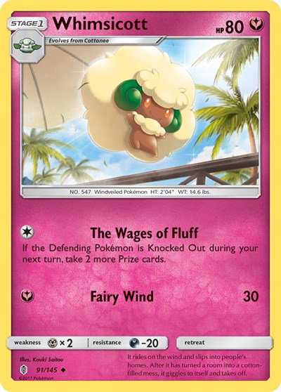 Whimsicott 91/145 — Guardians Rising