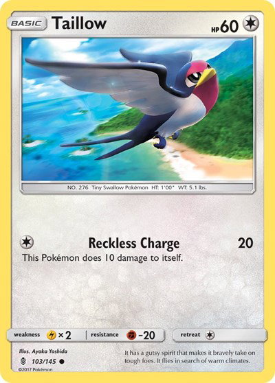 Taillow 103/145 — Guardians Rising