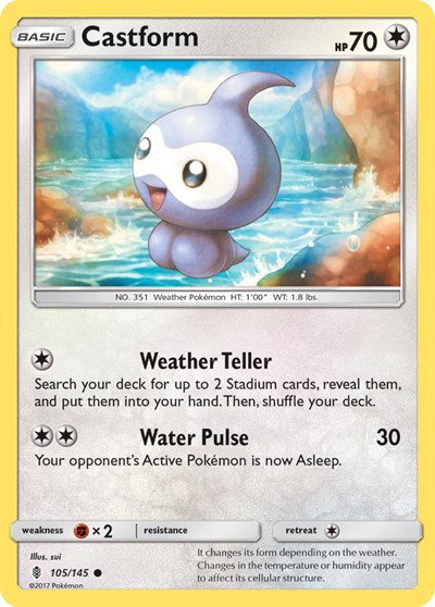 Castform 105/145 — Guardians Rising