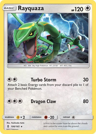 Rayquaza 106/145 — Guardians Rising