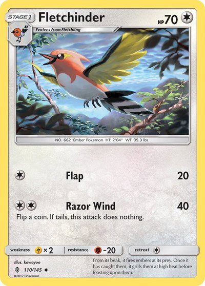 Fletchinder 110/145 — Guardians Rising