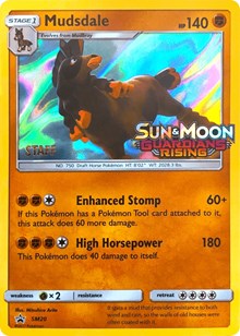 Mudsdale (Staff Prerelease) SM20 — Sun & Moon Promo