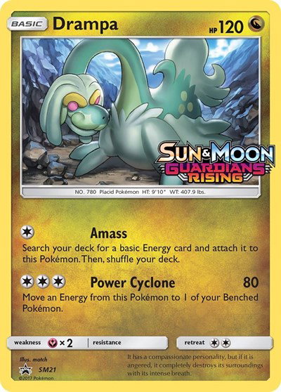 Drampa (Prerelease) SM21 — Sun & Moon Promo