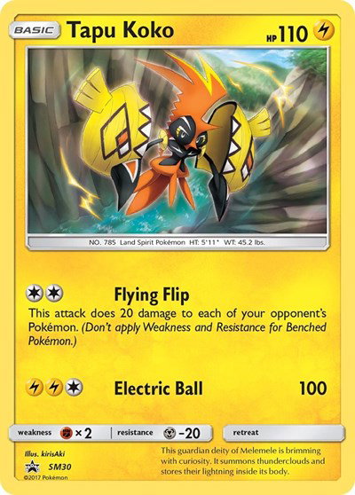 Tapu Koko SM30 — Sun & Moon Promo