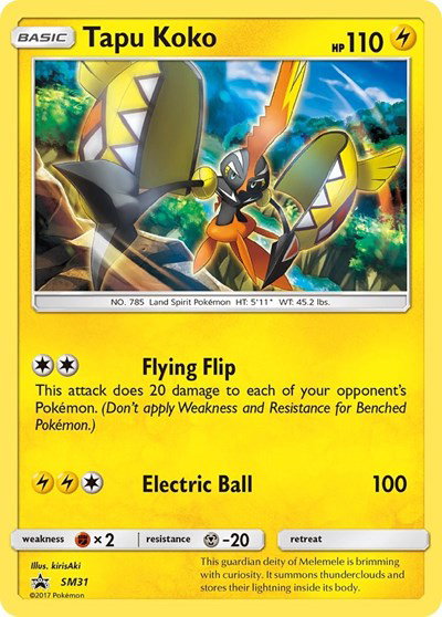 Tapu Koko SM31 — Sun & Moon Promo