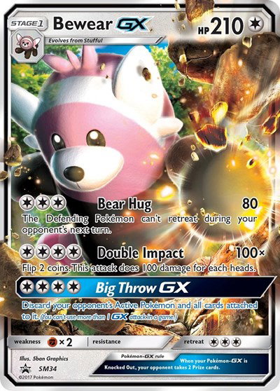 Bewear GX SM34 — Sun & Moon Promo