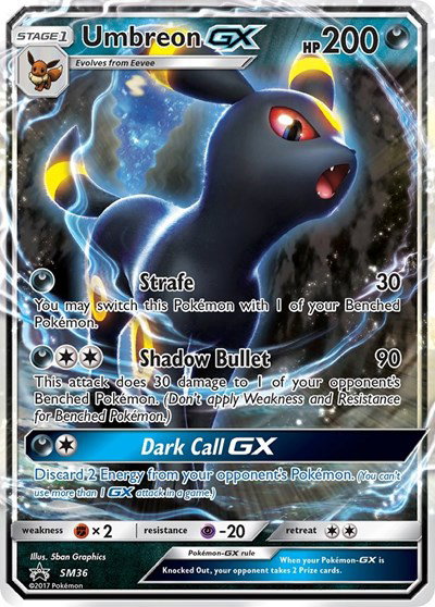 Umbreon GX SM36 — Sun & Moon Promo