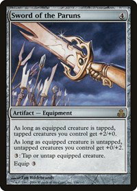 Magic The Gathering - Sword Of The Paruns (Spada Dei Paruns) - Set Guildpact, Rarità Rara, Carta Singola