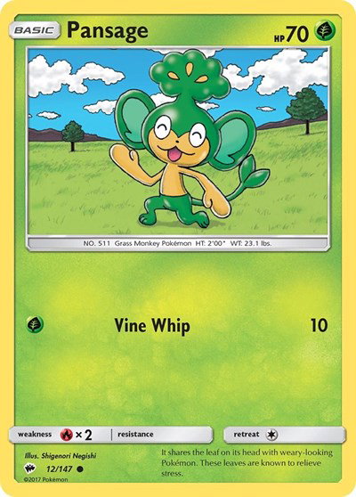 Pansage 12/147 — Burning Shadows