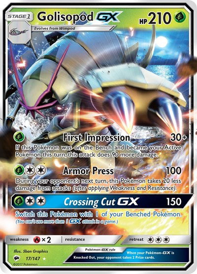 Golisopod GX 17/147 — Burning Shadows