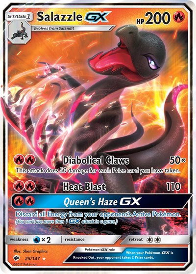 Salazzle GX 25/147 — Burning Shadows