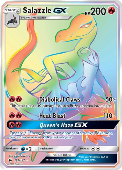 Salazzle GX (Secret) 151/147 — Burning Shadows
