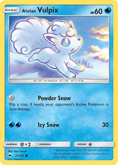 Alolan Vulpix 27/147 — Burning Shadows