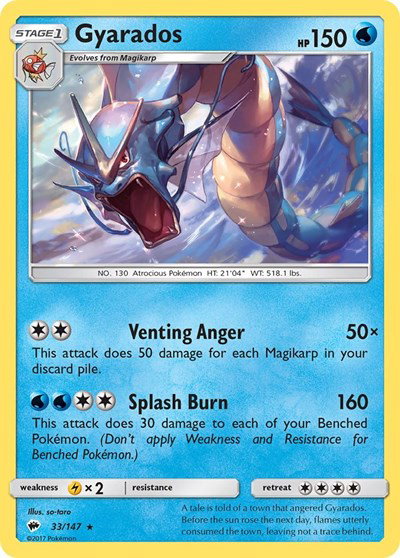 Gyarados 33/147 — Burning Shadows