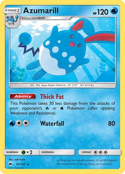 Azumarill 35/147 — Burning Shadows