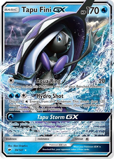 Tapu Fini GX 39/147 — Burning Shadows