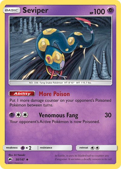 Seviper 50/147 — Burning Shadows