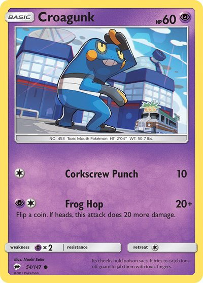 Croagunk 54/147 — Burning Shadows