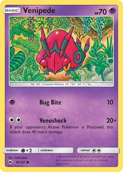 Venipede 56/147 — Burning Shadows