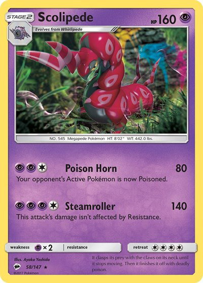 Scolipede 58/147 — Burning Shadows