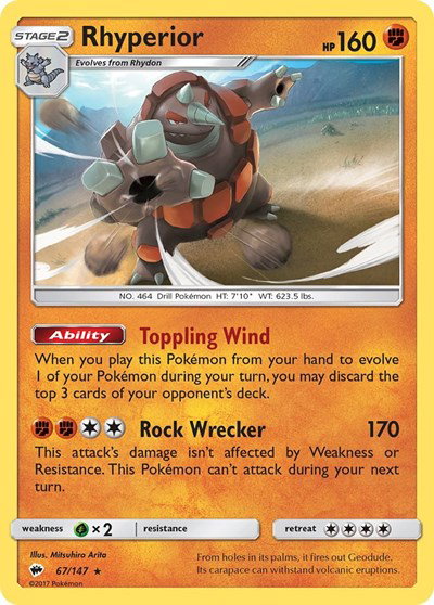 Rhyperior 67/147 — Burning Shadows