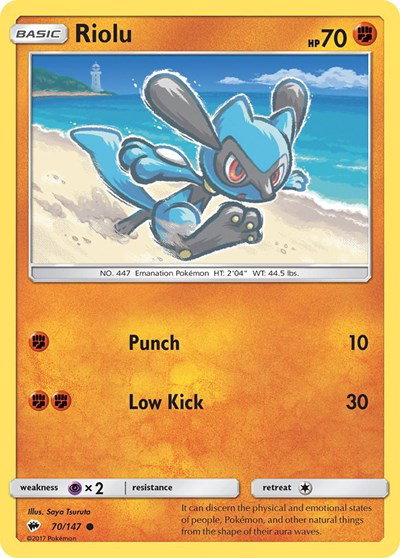 Riolu 70/147 — Burning Shadows