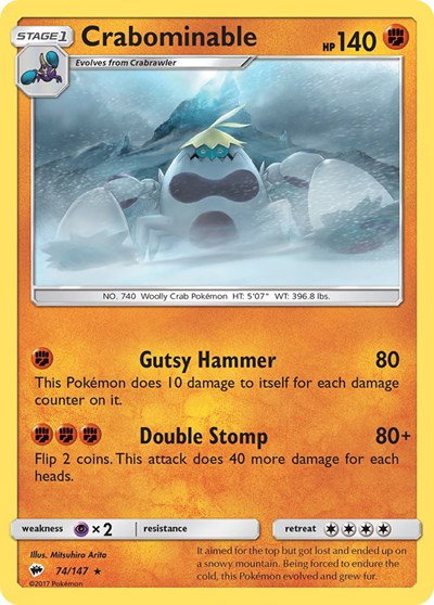 Crabominable 74/147 — Burning Shadows