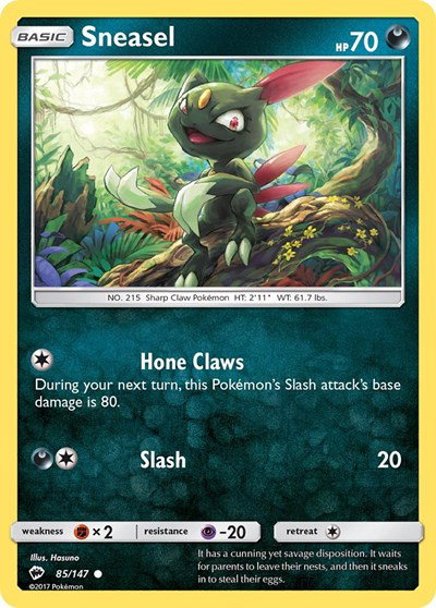 Sneasel 85/147 — Burning Shadows