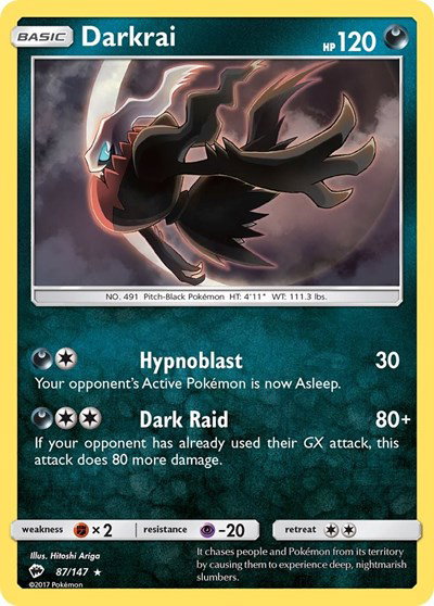 Darkrai 87/147 — Burning Shadows