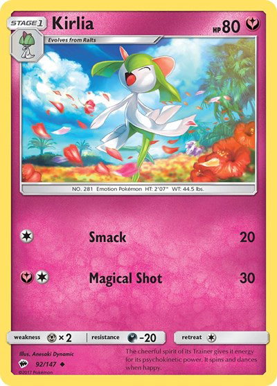 Kirlia 92/147 — Burning Shadows